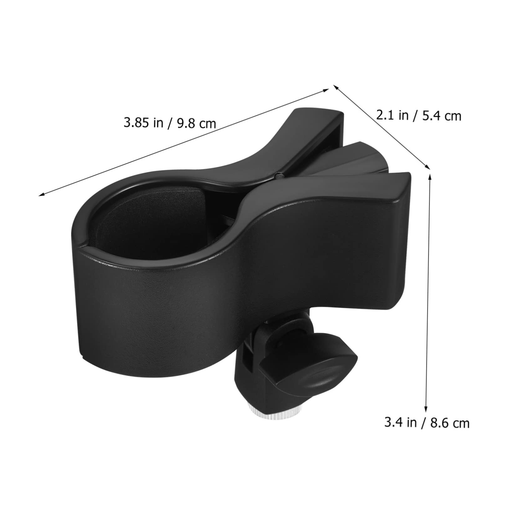 3Pcs Adjustable Microphone Clip Holders with Nut Adapters Mic Stand Clips for Professional Broadcasting Stage Performance and Recording Studio