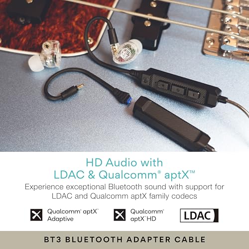 Image of MEE audio MX1 PRO Musicians' in-Ear Monitors Wired + Wireless Combo Pack: Includes MX1 PRO Dynamic Driver IEMs, 2 Cables, and Hi-Res Bluetooth Audio Adapter w /aptX, LDAC & Built-in Headset (Clear)