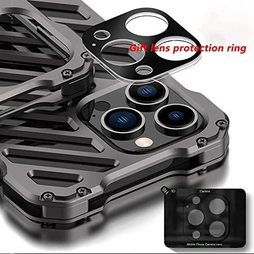 Funda metal iPhone 14 Pro Max 6.7 a prueba de golpes protector duro 4