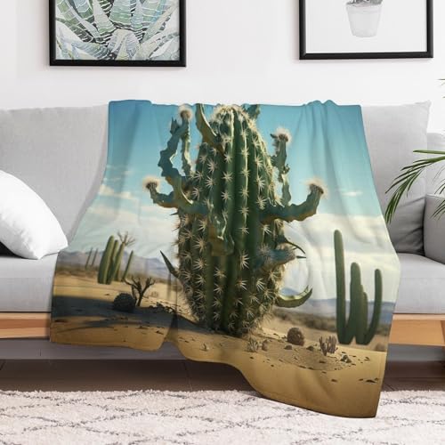 Couvre-lit cactus couverture super douce et moelleuse 150x200 - 3