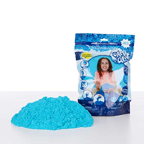 Image of Steve Spangler Science Foam Alive, 1lb. Bag, Blue – at-Home Science Kit for Kids, Hands-On STEM Learning Activity, Learn About Polymers & Non-Newtonian Substances – Fun & Easy Science Experiment Kit