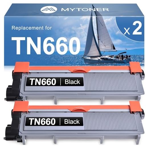TN660 Toner Cartridge Compatible Replacement for Brother TN 660 TN-660 TN630 TN-630 for HL-L2300D HL-L2380DW HL-L2320D DCP-L2540DW MFC-L2700DW MFC-L2685DW Printer (2-Black)