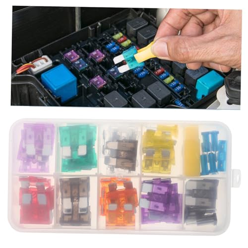 Kit de 50 fusibles mini automotrices para auto, RV, camión, motocicleta y SUV, protección contra sobrecarga y fácil reemplazo miniatura 6