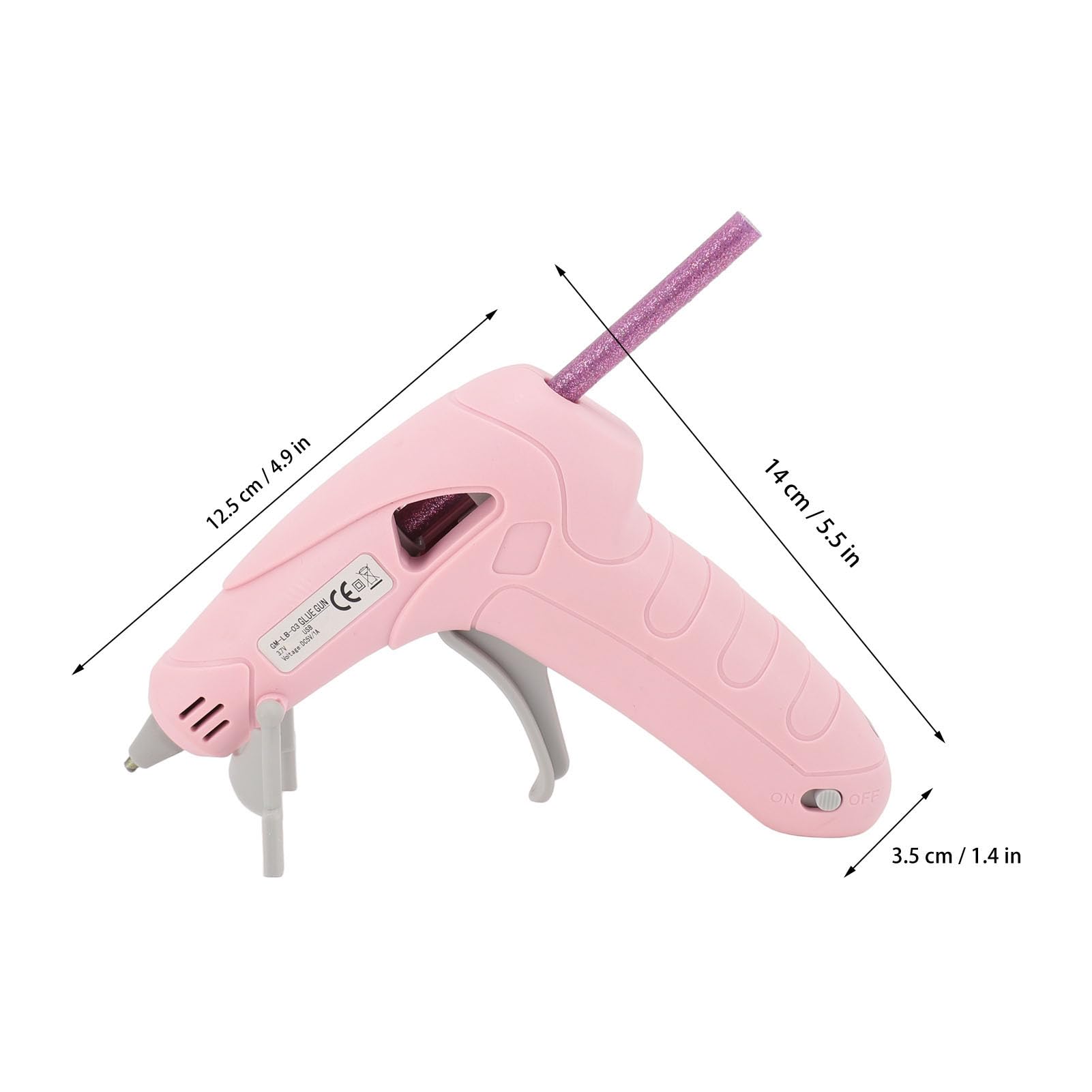 Bezprzewodowy pistolet do kleju na gorąco 10 W, szybki podgrzewacz, miniaturowy zestaw pistoletów do kleju na gorąco z 30 szt. klejów w sztyfcie, pistolet do kleju na gorąco USB do majsterkowania, rze
