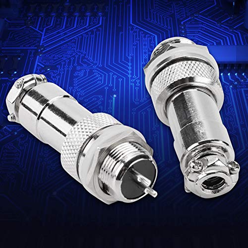 Conector de aviación GX12 2 pines macho y hembra, 5 piezas miniatura 5