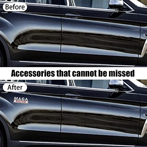 Aicel Maga Edition Car Emblem, 3D Fender Metal Badge Decal Replacement, Strong Adhesive Tailgate Trunk Sticker, Letter Logo Auto Hood Decor Nameplate, Car Accessories For Truck, Suv, Rv #TOP3