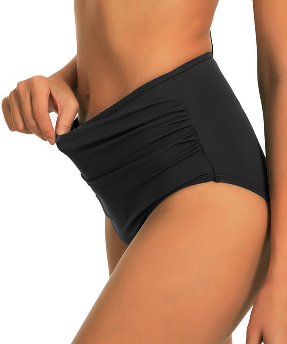 ABINGOO Mujer Bañador Menstrual Prueba de Fugas Braga de Bikini Cintura Alta Parte Inferior de Bikini Baño Menstrual Bikini