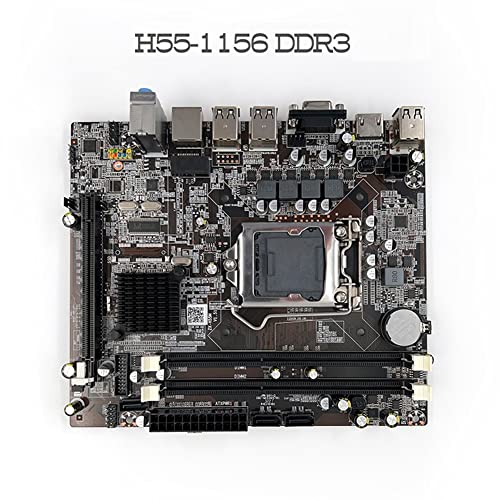Loweo H55 Moderkort LGA1156 med I3 530 CPU och Termisk Pasta