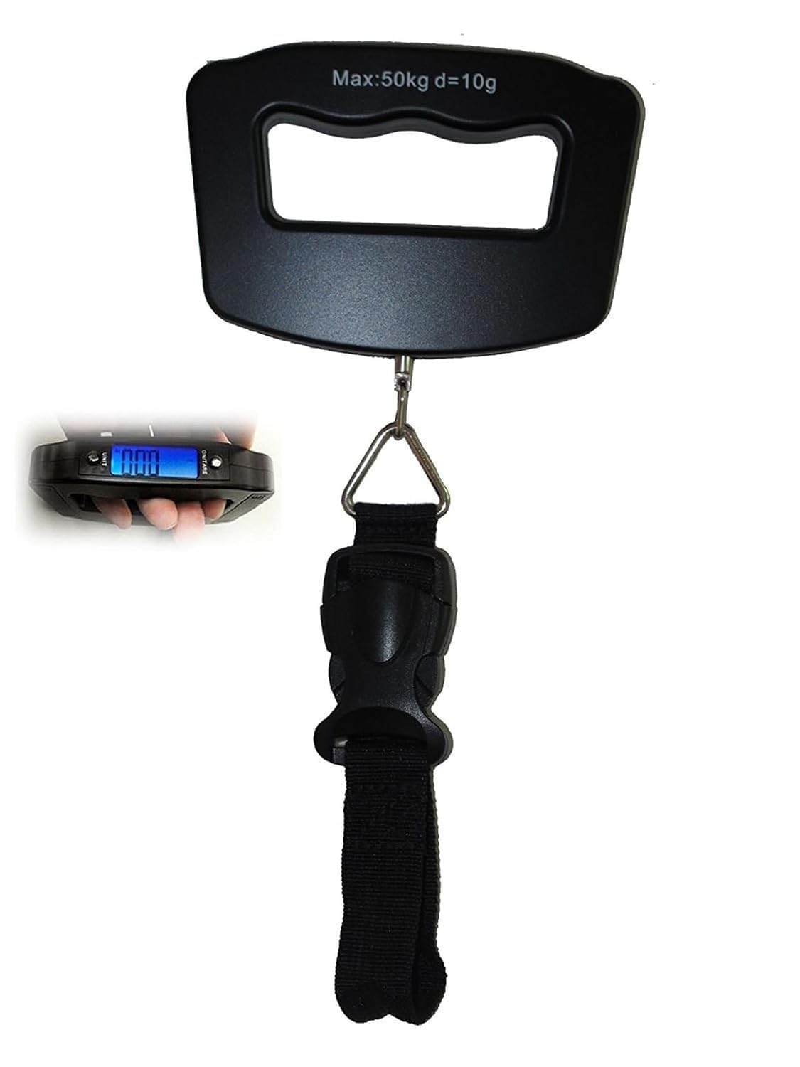 Drumstone (𝐄𝐱𝐥𝐮𝐬𝐢𝐯𝐞 𝟐𝟎 𝐘𝐞𝐚𝐫𝐬 𝐰𝐚𝐫𝐫𝐚𝐧𝐭𝐲) 50Kg Digital Luggage Scale with Hook, Portable Electronic Hanging Weighing Scale, 10g Accuracy LCD Suitcase Weight Scale-image-47