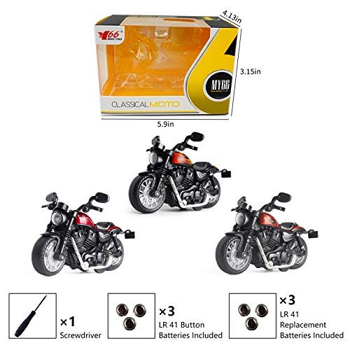 Ming Ying 66 HL-01 Mini Toy Motorcycle - Pull Back Toy Cars thumb #1