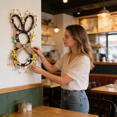 Couronne de Pâques extérieure déco murale maison et cour