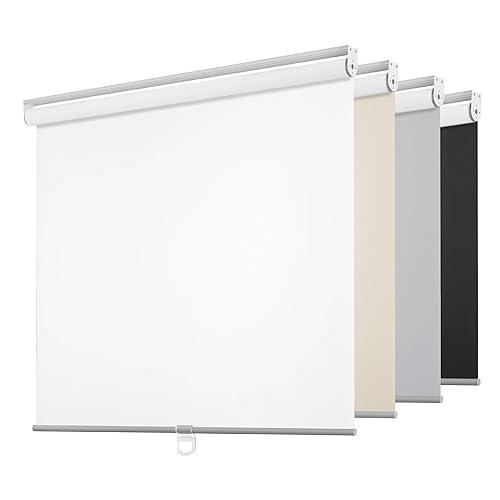 ChrisDowa Cordless Free-Stop 100% Blackout Blinds for Windows, Roller Windows