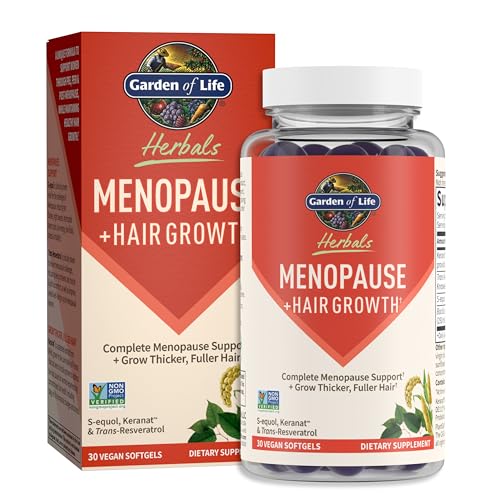 Garden of Life Herbals Menopause Supplement with S-equol & Trans-Resveratrol