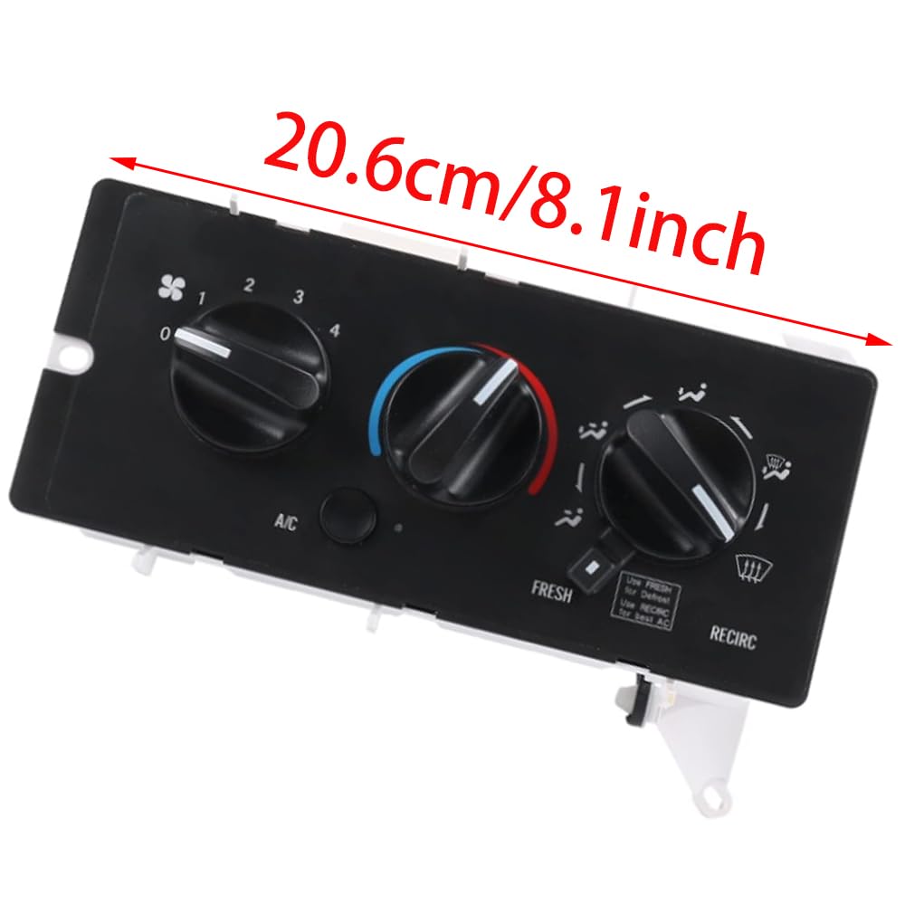 Riloer Módulo de control de clima, perilla de aire acondicionado, calentador de aire acondicionado, interruptor de panel de control de clima, kit de reparación de botón de control de clima compatible