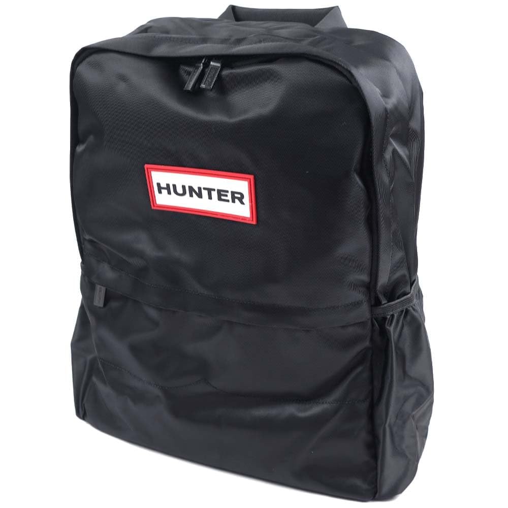 【美品】HUNTER ブラック リュック・バックパック オリジナル ナイロン バックパック - ブラック