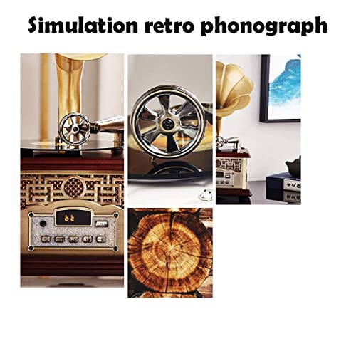 TAISK Haut-Parleur stéréo de Forme de phonographe de phonographe Classique rétro, Tourne-Disque Bluetooth 4.2 Aux- Vie… - Les Beatles, Paul McCartney, John Lennon, RIngo Starr, George Harrison TAISK Haut-Parleur stéréo de Forme de phonographe de phonographe Classique rétro, Tourne-Disque Bluetooth 4.2 Aux- Vie… – Image 3