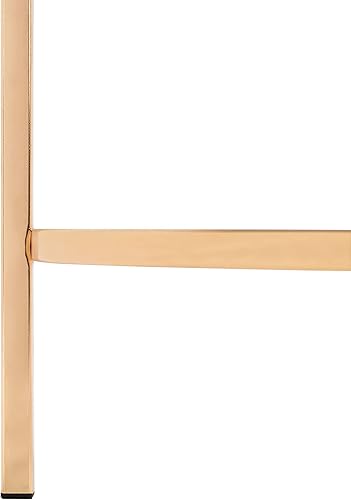 Miniatura 6 de SAFAVIEH Home Collection Kolby - Mesa auxiliar redonda de cristal con marco dorado pulido/cristal transparente