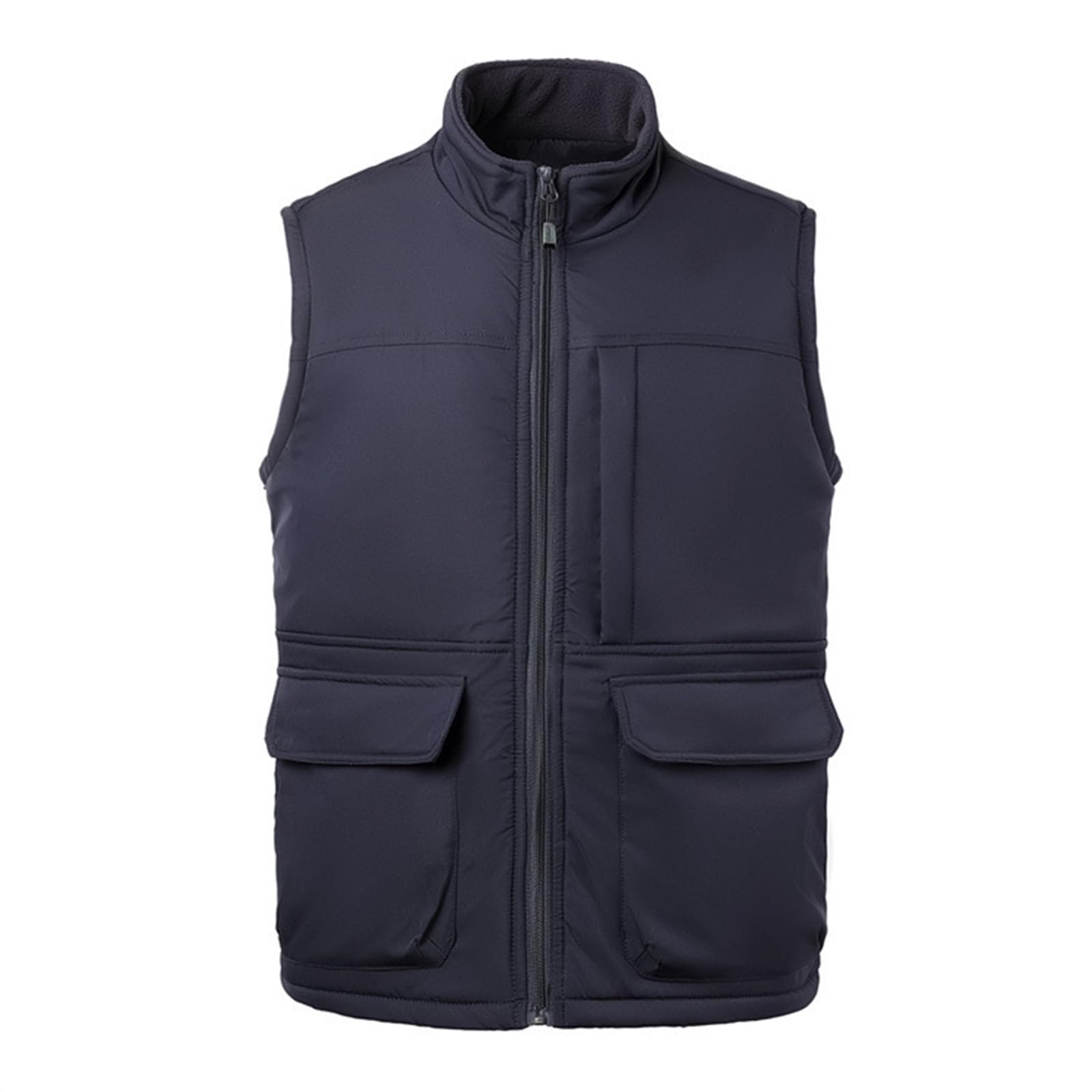 Chaleco de pesca multibolsillos corte holgado informal exterior 4