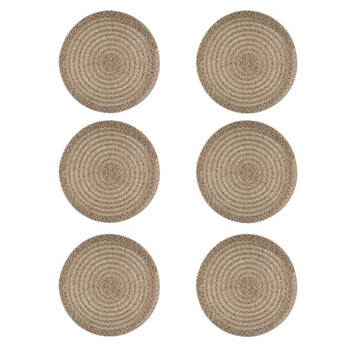 4/6 Placemats Jute for Dining Table Xmas Holiday...