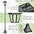 Greluna 68 Inches Solar Lamp Post Light Outdoor, Warm White, IP45 Waterproof Solar Post Lights Outdoor, Pole Lights Decorative Lamp for Yard Garden Patio Lawn Pathway Driveway Front/Back Door2 Pack,