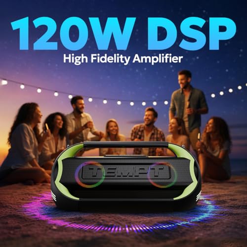Image of TEMPT Boombuddy Bluetooth Wireless Speaker 120W 18hrs 3 EQ (Green)