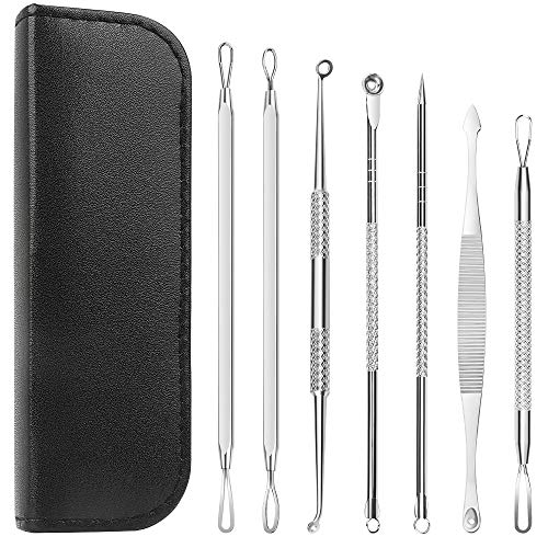 7 In 1 Pimple Blackhead Remover Extractor Tool Kit, Teenitor Professional Surgical Safe
