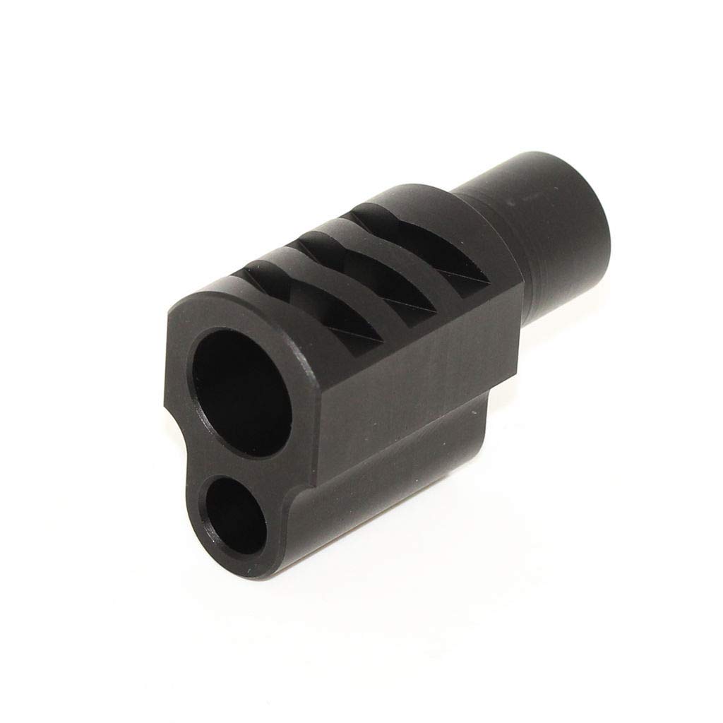 Generica Airsoft Softair 5KU Front Kit Kompensator Typ 2 für Tokyo Marui 1911 GBB Schwarz