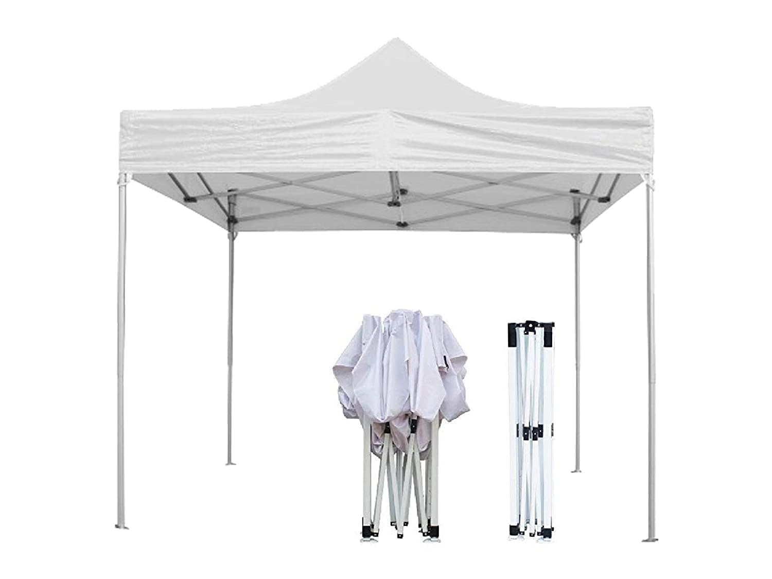 Pop-Up Canopy Tent, Collapsible Frame, Outdoor Shelter for Events and Parties (Size 3 * 3 M or 10 * 10 Feet) (White)-image-34