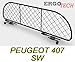 ERGOTECH Divisorio Griglia Rete Divisoria Compatibile con Peugeot 407 SW, RDA65-XS8, per Trasporto Cani e Bagagli