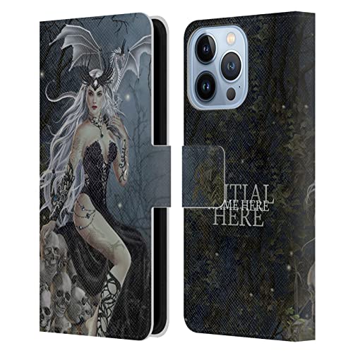 Coque en cuir à portefeuille iPhone 13 Pro étui protection intégrale Nene Thomas Dragon