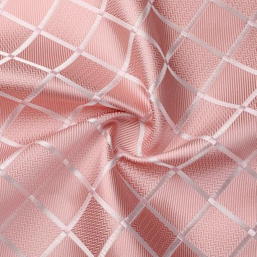 Image of Striped Plaid Polka Dot Mens Tie Formal Necktie Pocket Squares Ties Clips Cufflinks Classic for Men Set