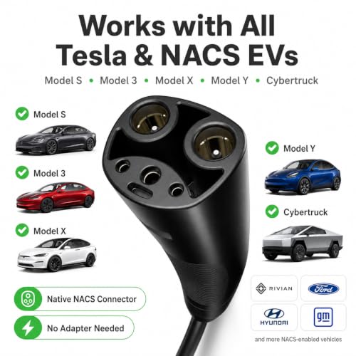 Image of Autel Level 2 Home Smart EV Charger NACS, Up to 50Amp, Hardwired 240V EV Charge Station, Indoor /Outdoor Car Charging Station, Flexible 25-Foot Cable, Compatible with Tesla