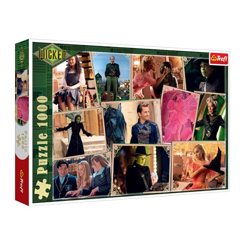 Trefl - Wicked: Scènes de Films - 1000 pièces - Puzzle représentant des scènes du Film Wicked, pour Adultes et Enfants âgés de 14 Ans et Plus