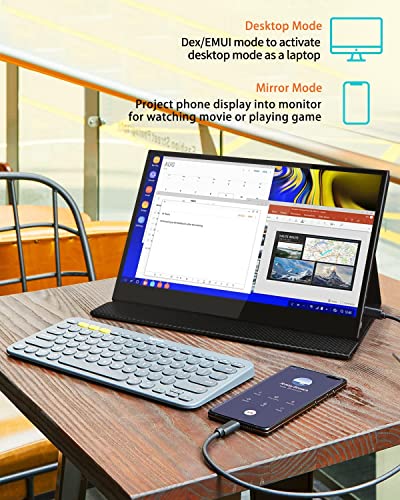 Casking 240Hz Portable Gaming Monitor, 15.6-Inch Fhd 1080P,High Refresh Rate Gaming Portable Monitor Touchscreen, Hdmi Usb C Portable Monitor For Ps5 Xbox Switch, Smart Case, Vesa Mount (T4 Game) #TOP4