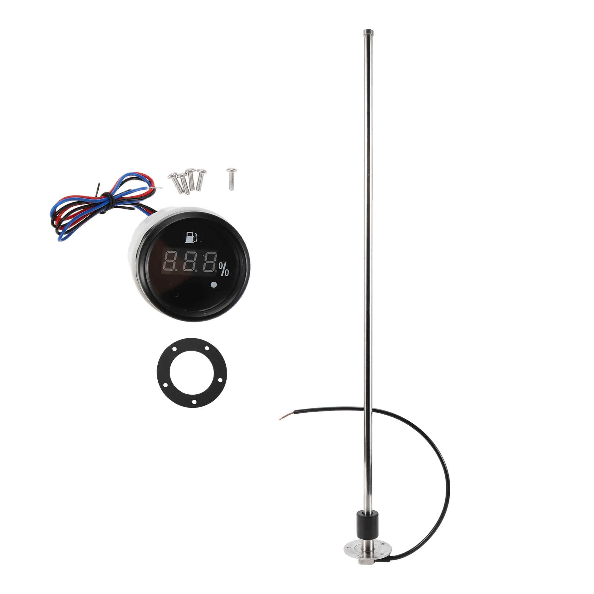 A ABSOPRO 762mm Fuel Sending Unit and Gauge Kit 30" for Boat Car Truck RV Fuel Sending Unit Marine Fuel Sender Unit