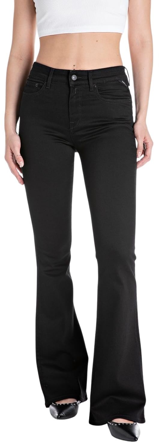 Replay Women's Joella Jeans, 098 Black, 28W x 32L