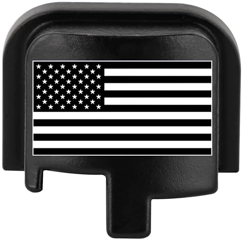 TOFEIC Laser Engraved Aluminum Rear Cover Slide Back Butt Plate for 9mm .40 Taurus Millennium G2/G2C/G3/G3C/G2S/G3S/PT111/PT140/PT740/PT709 Accessories, US Flag