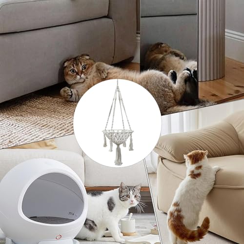 Hamac pour chat suspendu pour libérer de la place au sol - 5