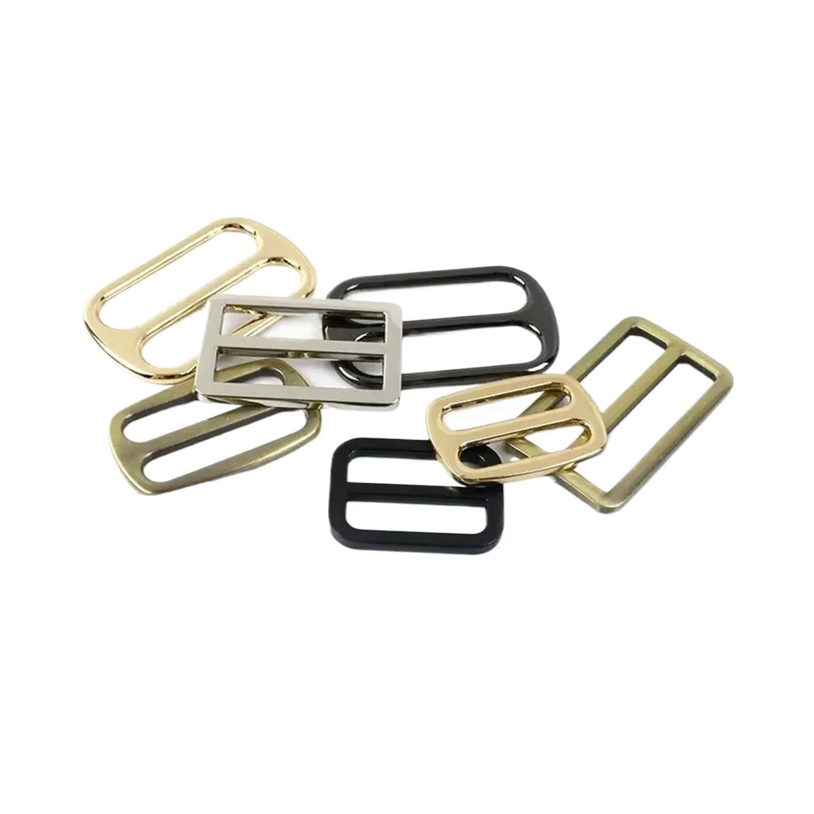 Fibbie per cintura, 30 pezzi, 32 mm, fibbie per borse, cinghie per cinghie a tre anelli di regolazione della cintura