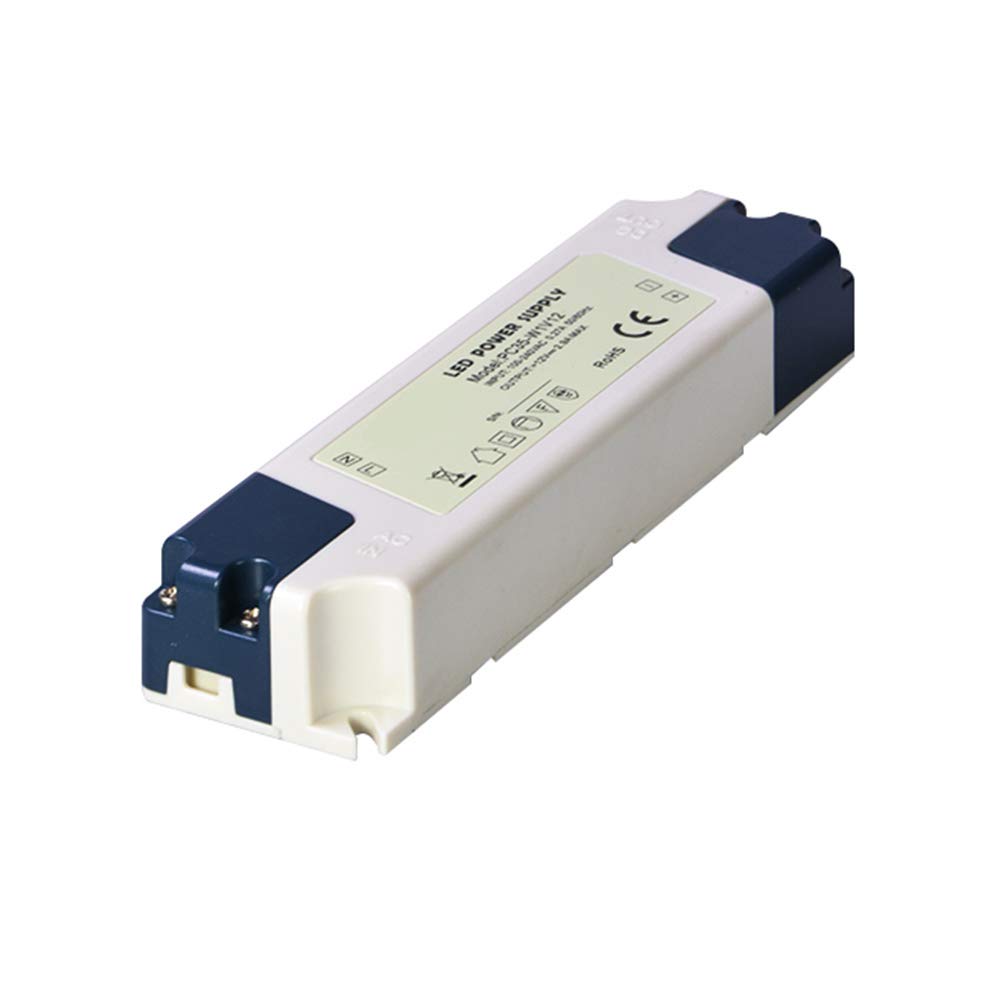 dapenkLed Strips Hue Lights Bulbs 12v Volt 35W Plastic Power Supply Transformers Drivers Ac Dc Adapters PSU PC Series Indoor Dustproof Slim(PC35-W1V12)