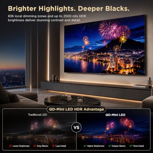 Image of TCL 75-Inch Designer Series QD-Mini LED TV, 4K Google Smart TV, 75A400U
