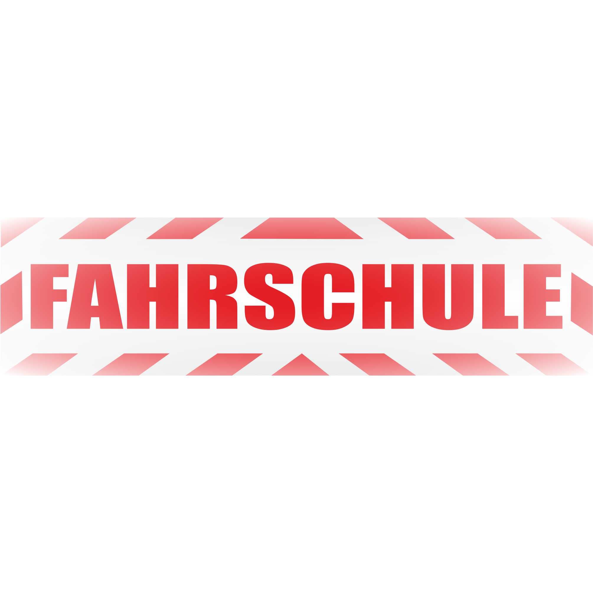 Fahrschule neongelb, Schild mit Saugnapf
