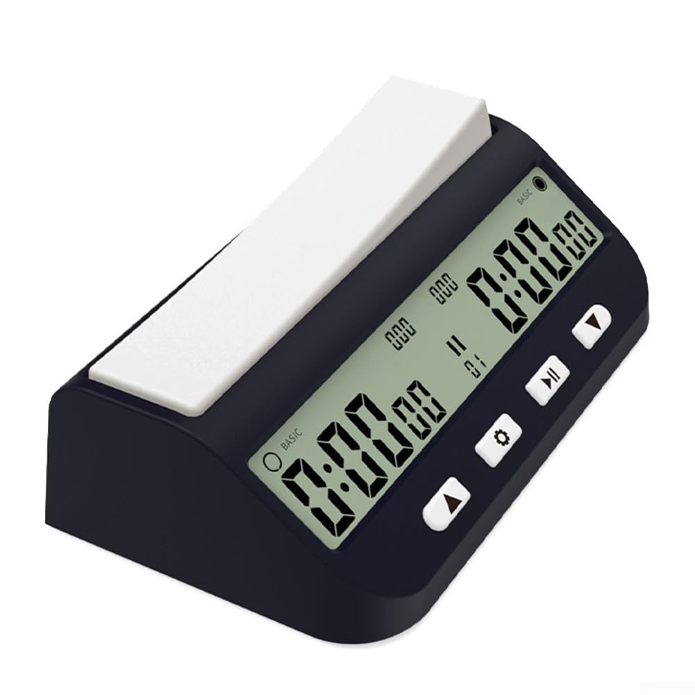 Timer digitale a scacchi, orologio a scacchi, timer con grande pulsante altalena, cronometro per gioco da tavolo