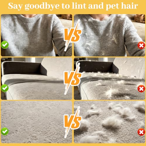 Pet Hair Removal Glove for Cats & Dogs, Upgrade 5-Finger Magic Brush Pet Hair Remover Tool, Electrostatic Reusable Grooming Mitt for Laundry, Couch, Carpet & Car Seat - Image 5