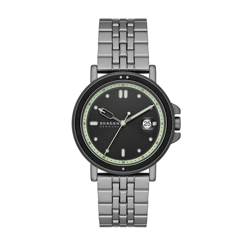 Skagen Men's Watch Signatur Sport Three-Hand Date, Grey Stainless Steel, SKW6922