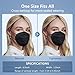 HALIDODO 60 Packs Individually Wrapped KN95 Face Mask 5-Ply Breathable & Comfortable Filter Safety Mask with Elastic Ear loop and Nose Bridge Clip, Protective Face Cover Mask, Multi Color
