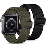 【Was erhalten Sie】 2er-Pack Nylon Ersatzbänder, die kompatibel mit Apple Watch 6/5/4 armband 44mm 40mm sind. Wenn Sie Fragen zur Qualität des Armbandes in 12 Monaten haben, können Sie sich gerne an uns wenden