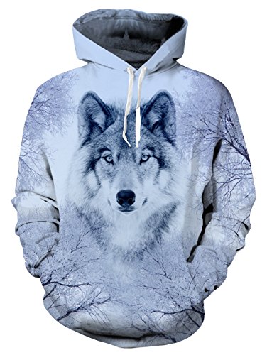cool wolf hoodies