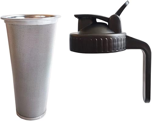 Filtro de preparación fría, filtro de café frío, tapa para colador de café, cafetera fría para tarros de 3.386 in, 2