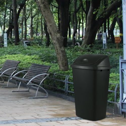 4 pack canecas de basura grandes con tapa basculante miniatura 4